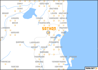 map of Sa Thôn