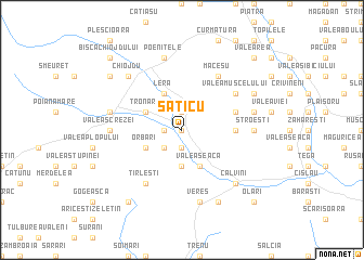 map of Săticu