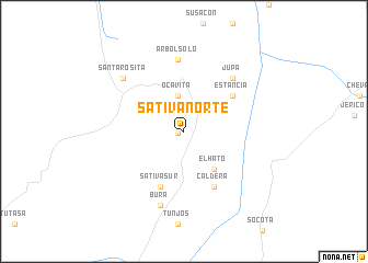 map of Sativanorte