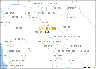 map of Sātkānia