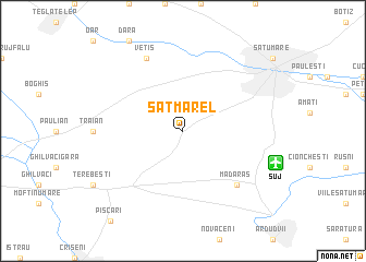 map of Sătmărel