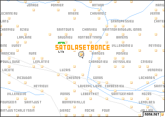map of Satolas-et-Bonce