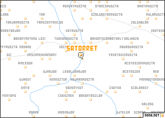 map of Sátorrét