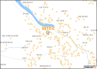 map of Satrić