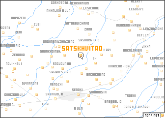 map of Satskhvitao