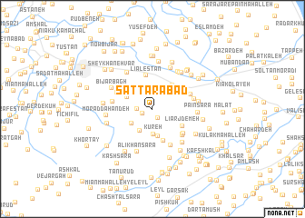 map of Sattārābād