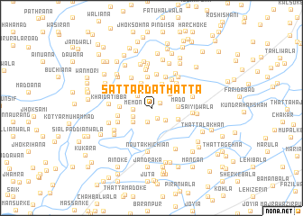 map of Sattār da Thatta