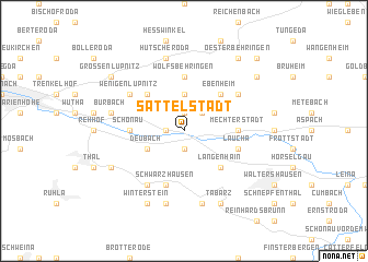 map of Sättelstädt