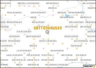 map of Sattenhausen