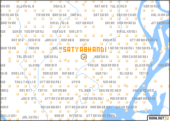 map of Satyabhāndi