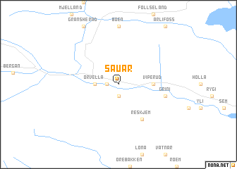 map of Sauar