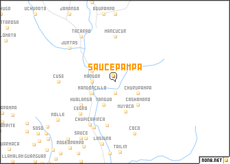 map of Saucepampa