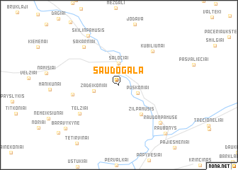map of Saudogala