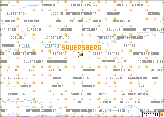 map of Sauersberg