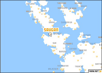 map of Saugan