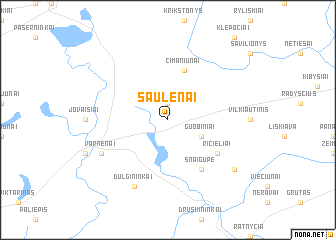 map of Šaulėnai