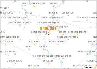 map of Saulges