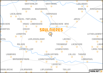 map of Saulnières