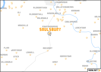 map of Saulsbury