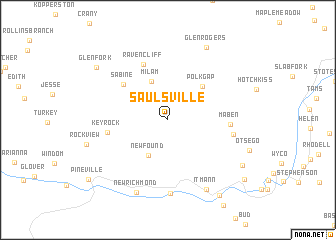 map of Saulsville