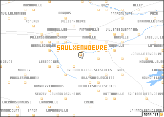 map of Saulx-en-Woëvre