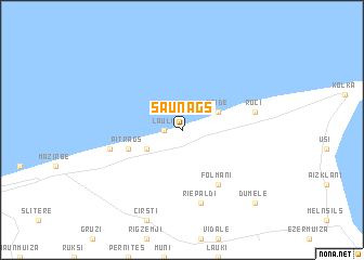 map of Saunags