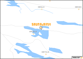 map of Saunajärvi