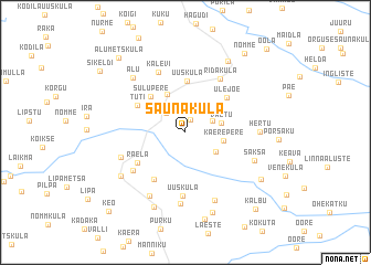 map of Saunaküla