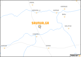 map of Saundalga