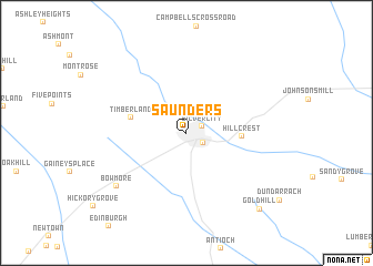 map of Saunders
