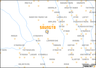 map of Saungta