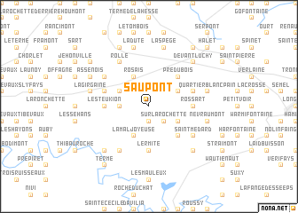 map of Saupont