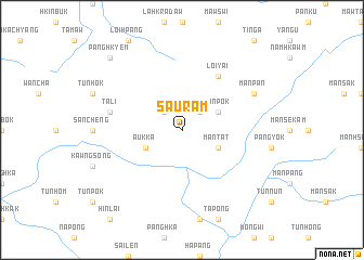 map of Sau-ram
