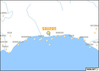 map of Sauran