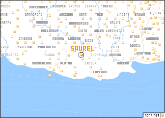 map of Saurel