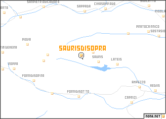 map of Sauris di Sopra