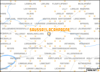 map of Saussay-la-Campagne