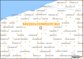 map of Sausseuzemare-en-Caux