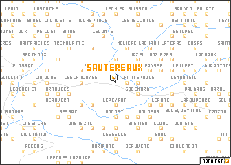 map of Sautereaux