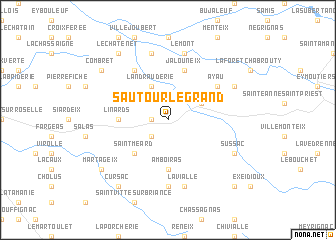 map of Sautour-le-Grand
