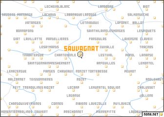 map of Sauvagnat