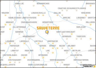 map of Sauveterre