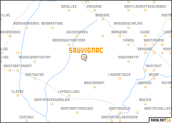 map of Sauvignac