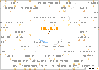 map of Sauville