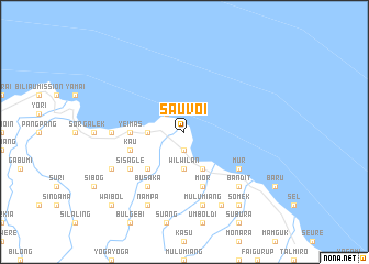 map of Sauvoi