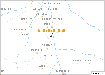 map of Sauz de Arriba