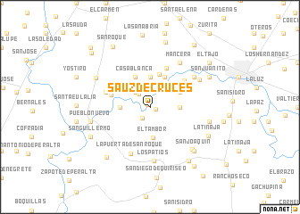 map of Sauz de Cruces