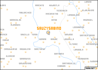 map of Sauz y Sabino