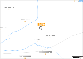 map of Sauz