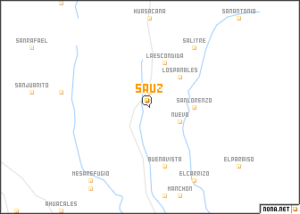 map of Sauz